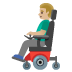 👨🏼‍🦼 man in motorized wheelchair: medium-light skin tone display on Google